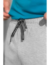 Erima Essential Sweat Shorts - soft cotton blend, lightweight stretch - light grey/black men's