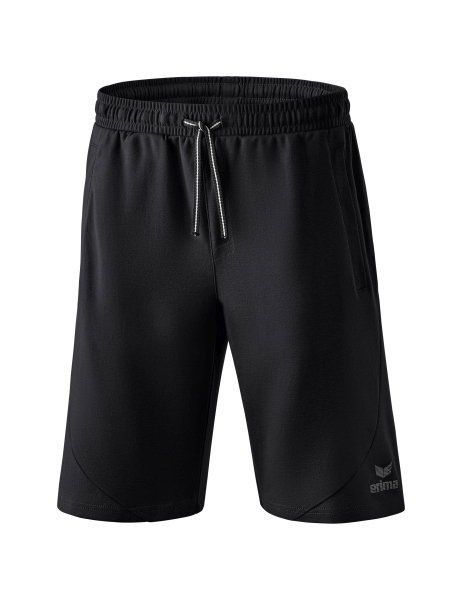 Erima Freizeithose Essential Sweatshorts kurz - weicher Baumwollmix, leichter Stretch - schwarz Herren