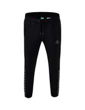 Erima Jogginghose Essential Team Sweathose (weicher Baumwollmix, Reißverschlusstaschen) schwarz/grau Herren