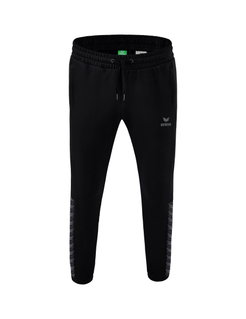Erima Jogginghose Essential Team Sweathose (weicher Baumwollmix, Reißverschlusstaschen) schwarz/grau Herren