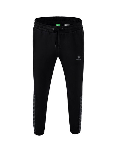 Erima Jogginghose Essential Team Sweathose (weicher Baumwollmix, Reißverschlusstaschen) schwarz/grau Herren