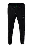 Erima Jogginghose Essential Team Sweathose (weicher Baumwollmix, Reißverschlusstaschen) schwarz/grau Jungen