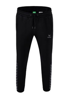 Erima Jogginghose Essential Team Sweathose (weicher Baumwollmix, Reißverschlusstaschen) schwarz/grau Jungen