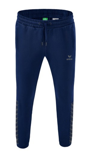 Erima Jogginghose Essential Team Sweathose (weicher Baumwollmix, Reißverschlusstaschen) navyblau/grau Jungen