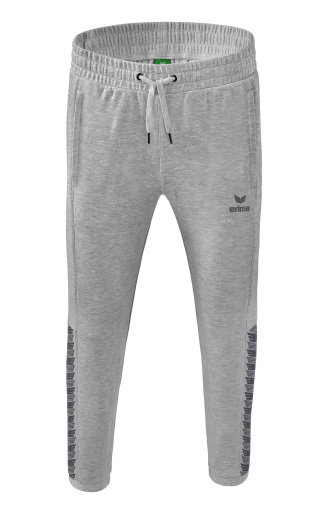 Erima Jogginghose Essential Team Sweathose (weicher Baumwollmix, Reißverschlusstaschen) hellgrau/grau Jungen