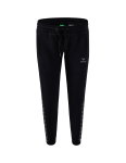 Erima Jogginghose Essential Team Sweathose (weicher Baumwollmix, Reißverschlusstaschen) schwarz/grau Damen