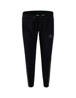 Erima Jogginghose Essential Team Sweathose (weicher Baumwollmix, Reißverschlusstaschen) schwarz/grau Damen