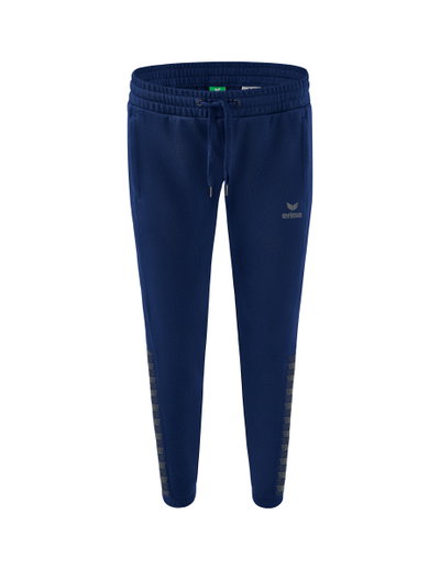 Erima Jogginghose Essential Team Sweathose (weicher Baumwollmix, Reißverschlusstaschen) navyblau/grau Damen
