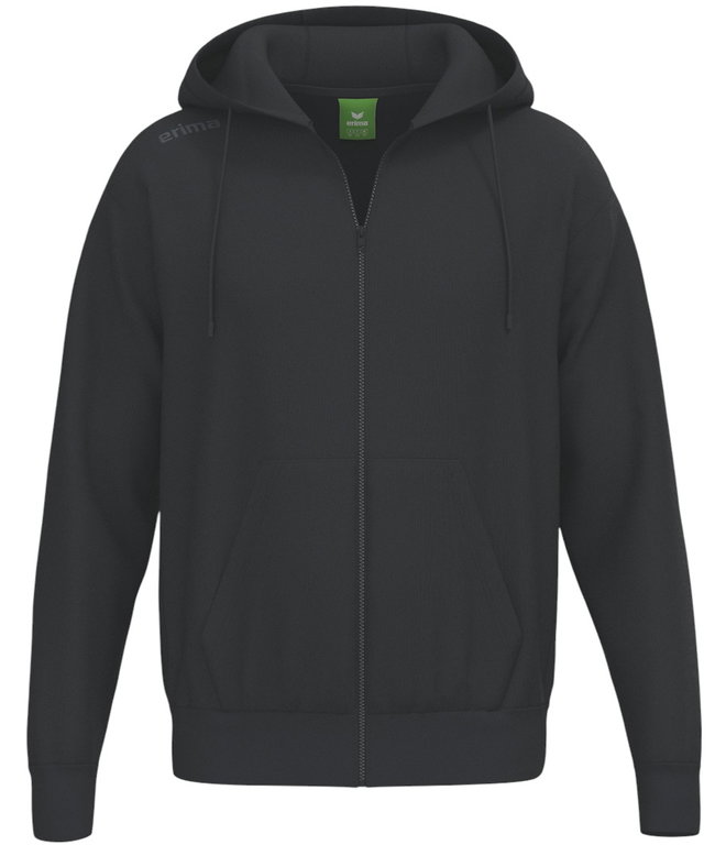 Erima bluza z kapturem TS Hoodie Full Zip (materiał mieszany) czarna męska