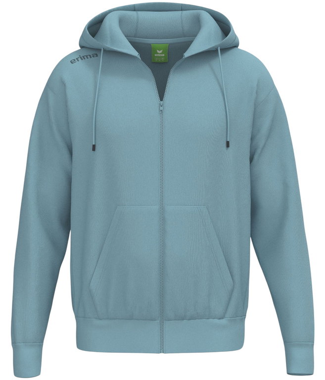 Erima Kapuzenpullover TS Hoodie Full Zip (Mischgewebe) blau Herren
