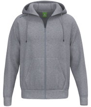 Erima Hooded Sweatshirt TS Hoodie Full Zip (Mixed Fabric) Light Grey Men's