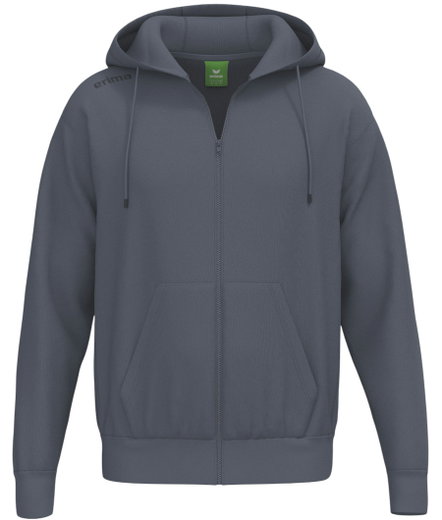 Erima Kapuzenpullover TS Hoodie Full Zip (Mischgewebe) dunkelgrau Herren
