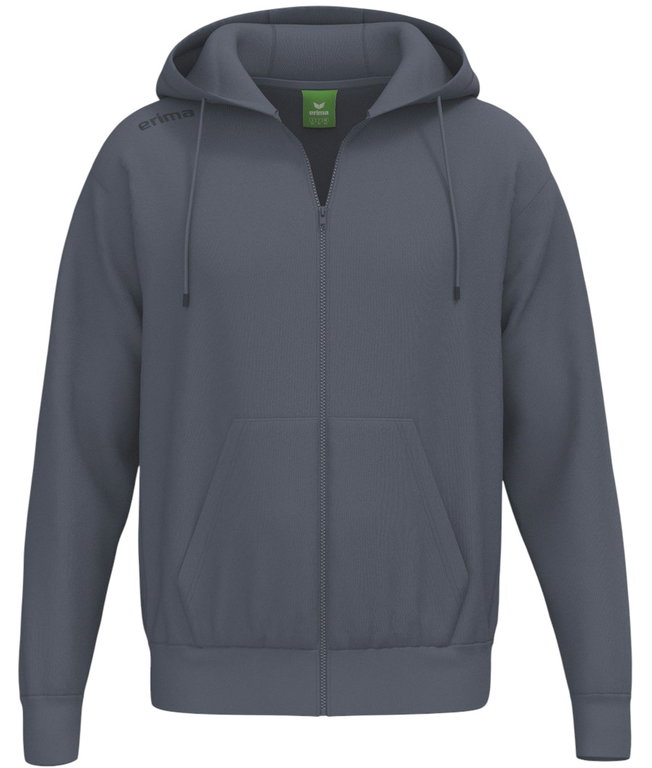 Erima Kapuzenpullover TS Hoodie Full Zip (Mischgewebe) dunkelgrau Herren