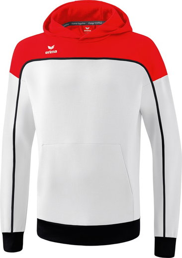 Erima Hoodie Change Hoodie (Cotton Mix) White/Red Men