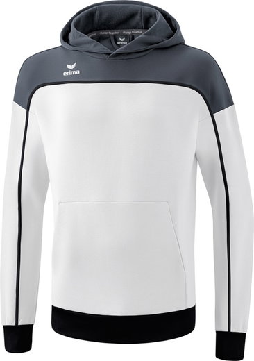 Erima Kapuzenpullover Hoodie Change (Baumwollmix) weiss/grau Herren