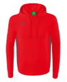 Erima Kapuzenpullover Essential Team Kapuzensweat (weiche Baumwolle, Rippbündchen) rot/grau Jungen