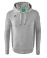 Erima Kapuzenpullover Essential Team Kapuzensweat (weiche Baumwolle, Rippbündchen) hellgrau/grau Jungen