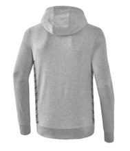 Erima Hooded Sweatshirt Essential Team Hooded Sweat (soft cotton, ribbed cuffs) light grey/grey Boys