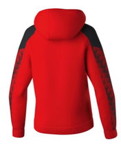 Erima Hooded Sweatshirt Evo Star (100% Polyester) red/black Ladies