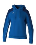 Erima Kapuzenpullover Evo Star (100% Polyester) royalblau/navyblau Damen