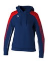 Erima Kapuzenpullover Evo Star (100% Polyester) navyblau/rot Damen