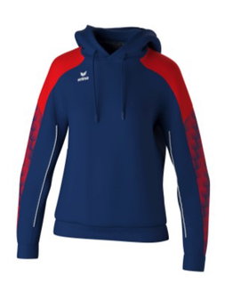 Erima Kapuzenpullover Evo Star (100% Polyester) navyblau/rot Damen