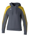 Erima Kapuzenpullover Evo Star (100% Polyester) grau/gelb Damen