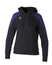 Erima Hoodie Evo Star (100% Polyester) black/purple Ladies