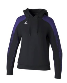 Erima Kapuzenpullover Evo Star (100% Polyester) schwarz/violett Damen