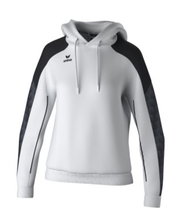 Erima Hoodie Evo Star (100% Polyester) white/black Ladies