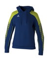 Erima Kapuzenpullover Evo Star (100% Polyester) navyblau/limegrün Damen