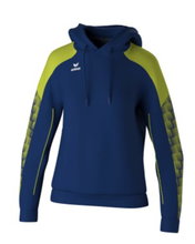 Erima Hooded Sweatshirt Evo Star (100% Polyester) navy blue/lime green Ladies