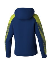 Erima Hooded Sweatshirt Evo Star (100% Polyester) navy blue/lime green Ladies