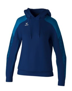 Erima Kapuzenpullover Evo Star (100% Polyester) navyblau/blau Damen