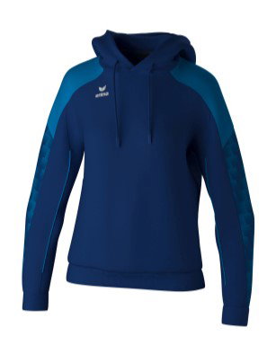 Erima Kapuzenpullover Evo Star (100% Polyester) navyblau/blau Damen