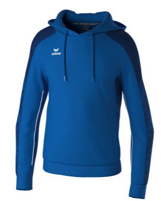 Erima Kapuzenpullover Evo Star (100% Polyester) royalblau/navyblau Kinder