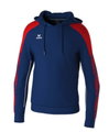Erima Kapuzenpullover Evo Star (100% Polyester) navyblau/rot Kinder