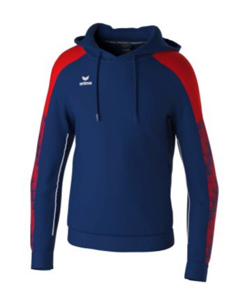 Erima Kapuzenpullover Evo Star (100% Polyester) navyblau/rot Kinder