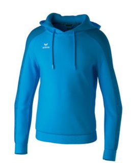 Erima Kapuzenpullover Evo Star (100% Polyester) curacaoblau Kinder
