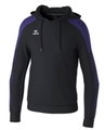 Erima Kapuzenpullover Evo Star (100% Polyester) schwarz/violett Kinder