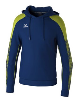 Erima Kapuzenpullover Evo Star (100% Polyester) navyblau/limegrün Herren
