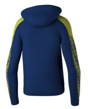 Erima Hooded Sweatshirt Evo Star (100% Polyester) navy blue/lime green Kids