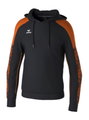 Erima Kapuzenpullover Evo Star (100% Polyester) schwarz/orange Herren