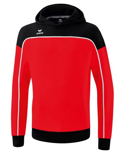 Erima Kapuzenpullover Hoodie Change (Baumwollmix) rot/schwarz Herren