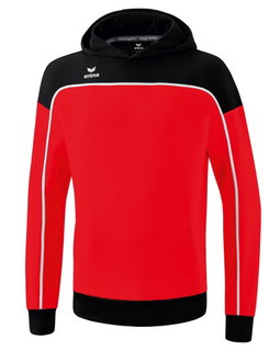 Erima Kapuzenpullover Hoodie Change (Baumwollmix) rot/schwarz Herren