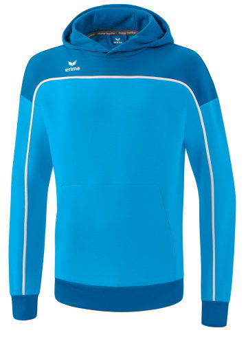 Erima Kapuzenpullover Hoodie Change (Baumwollmix) curacaoblau/weiss Herren