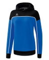 Erima Kapuzenpullover Hoodie Change (Baumwollmix) royalblau/schwarz Damen