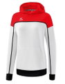 Erima Kapuzenpullover Hoodie Change (Baumwollmix) weiss/rot Damen