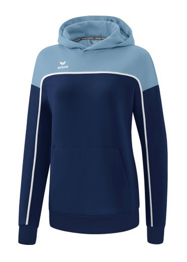 Erima Kapuzenpullover Hoodie Change (Baumwollmix) navyblau/denimblau Damen