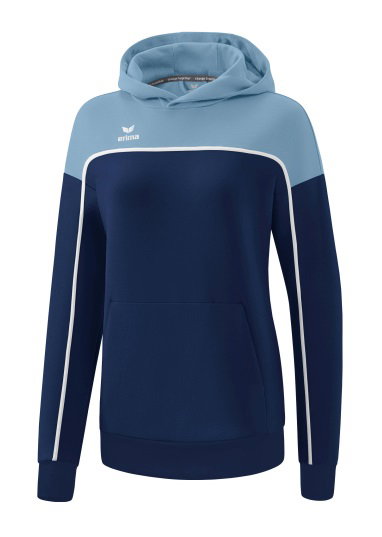 Erima Kapuzenpullover Hoodie Change (Baumwollmix) navyblau/denimblau Damen